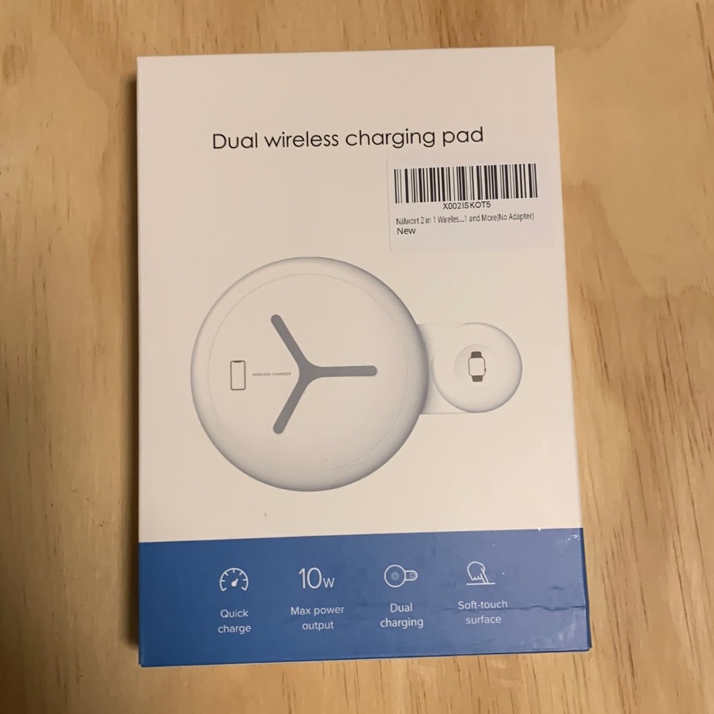 Dual wireless charging pad for iPhone and Apple Watch ⌚️